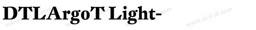 DTLArgoT Light字体转换